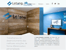 Tablet Screenshot of letang-advogados.com.br